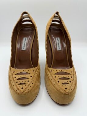 Tabitha Simmons Suede Heel Pump